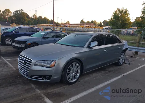 2014 Audi A8 L 4.0T из США, поврежденный, VIN WAUR2AFD4EN006408